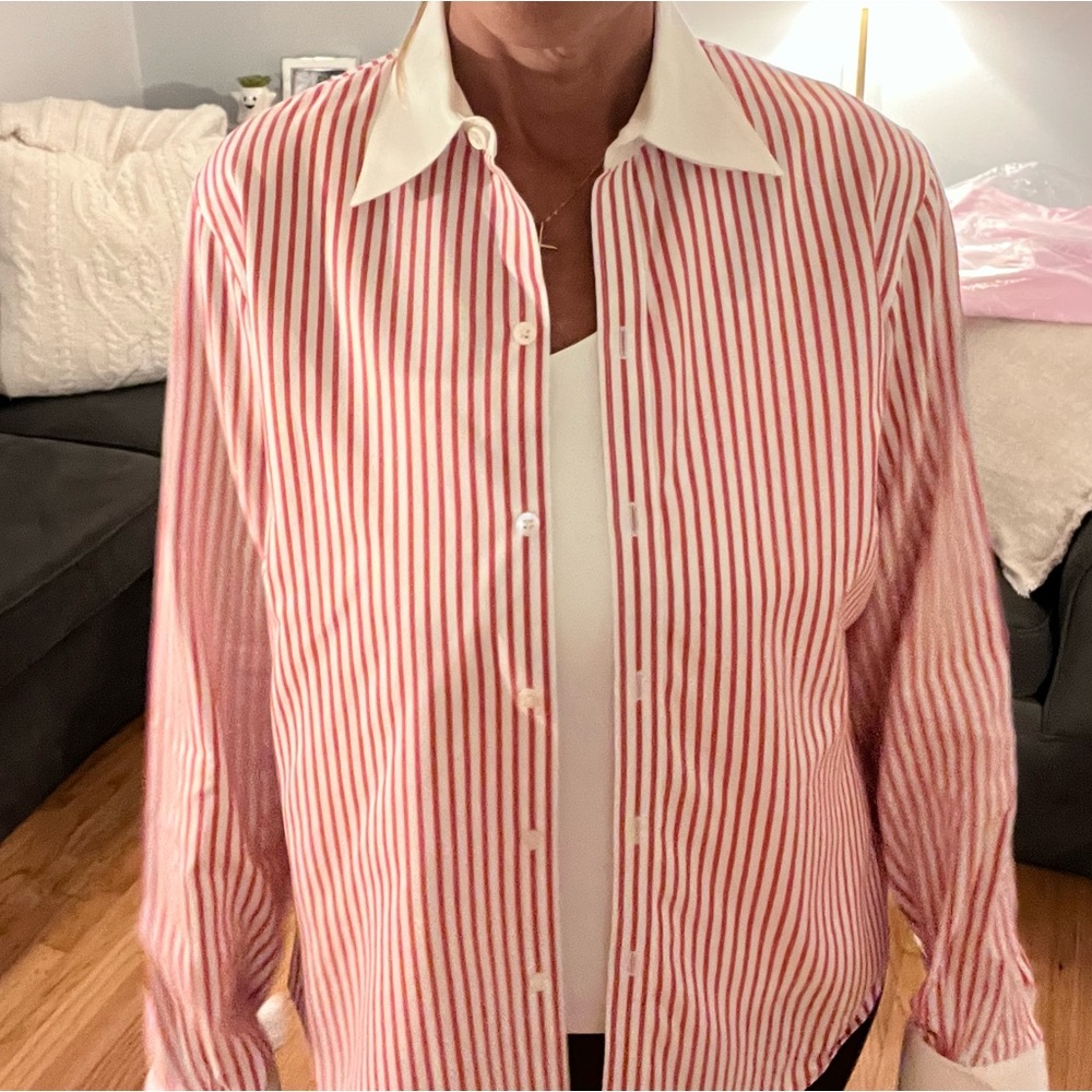 Brooks Brothers 100% Cotton Long Cuffed Sleeve Button Down Women's Size 10